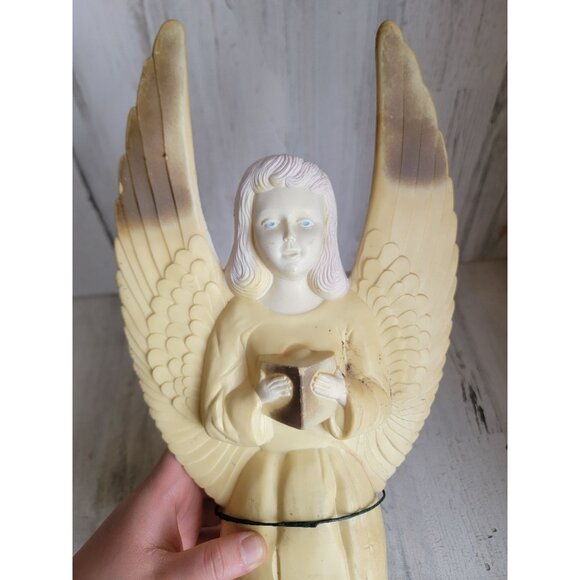 Vintage AS IS angel cherub blow‎ mold Christmas home decor - Picture 6 of 9